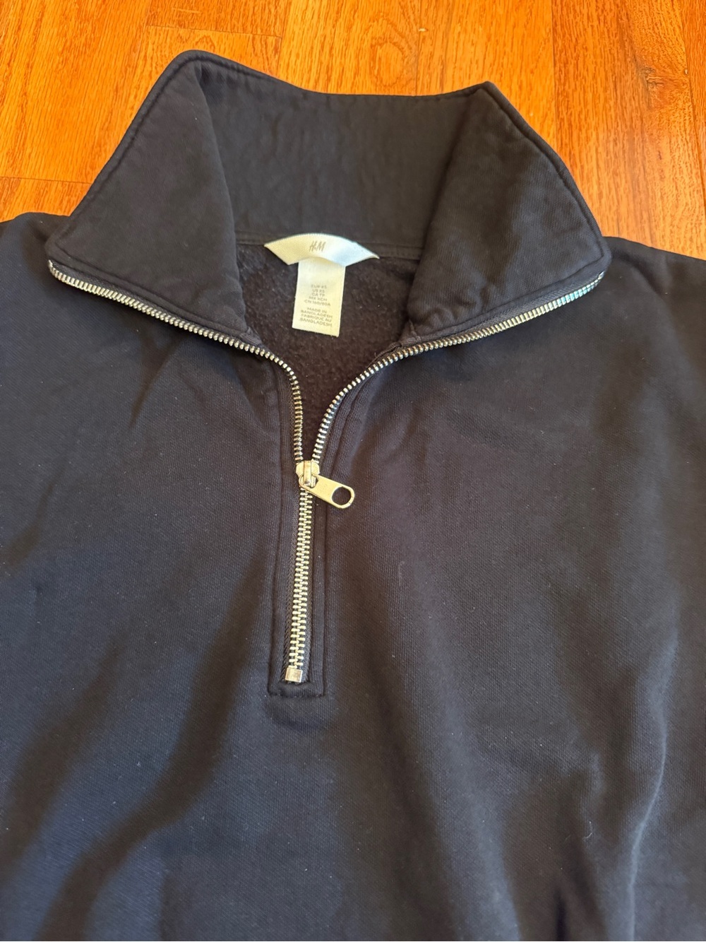 WHalf-Zip Pullover Sweater - Black